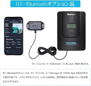 Amazon.co.jp: Renogy Rover 60A MPPTチャージコントローラー 12V/24V