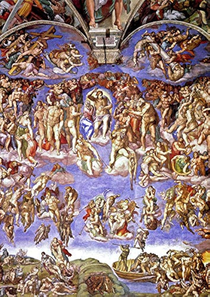 Amazon.co.jp: 西洋絵画 ミケランジェロ『最後の審判』ポスター