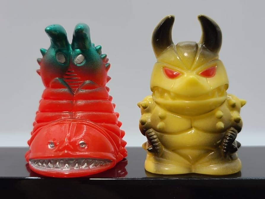 Amazon.co.jp: ◇ マン 怪獣 指人形 ミニ ソフビ フィギュア グドン
