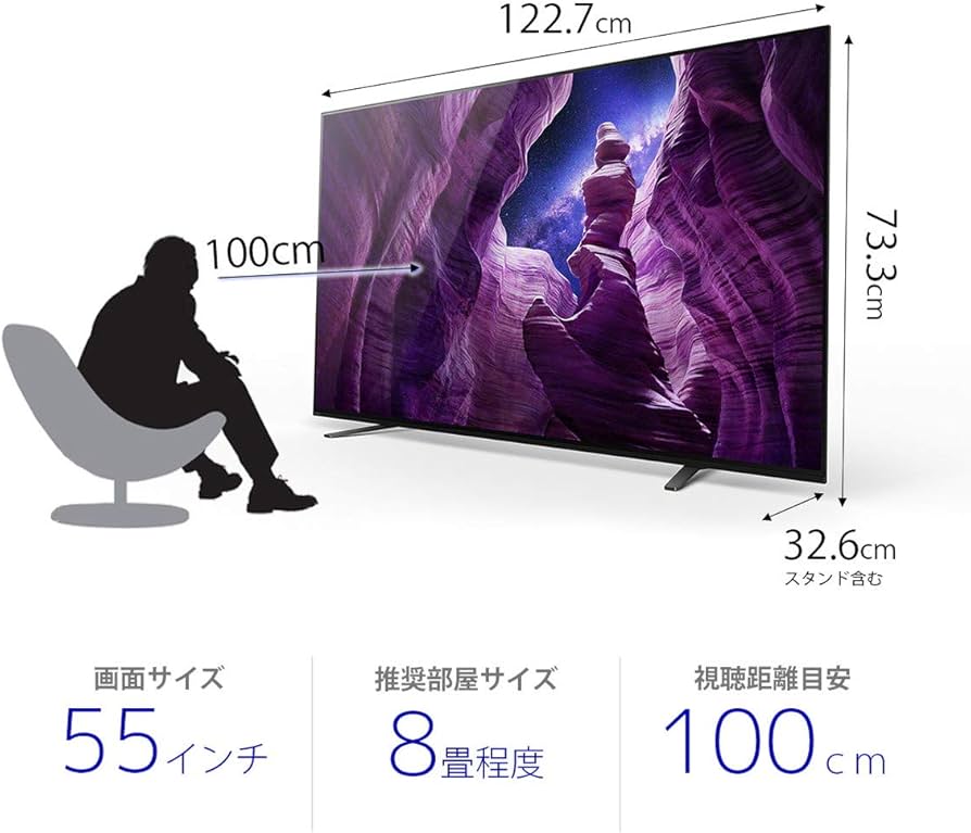 Amazon.co.jp: ソニー 55V型 有機EL テレビ ブラビア KJ-55A8H 4K