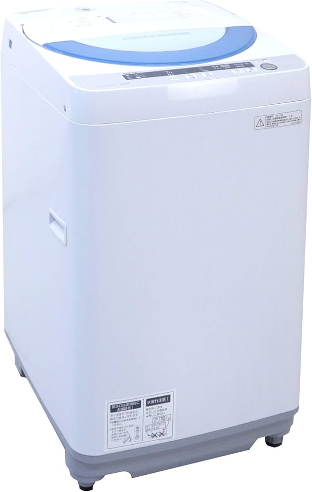 Amazon.co.jp: シャープ 5.5kg 全自動洗濯機 ブルー系SHARP 穴なし槽