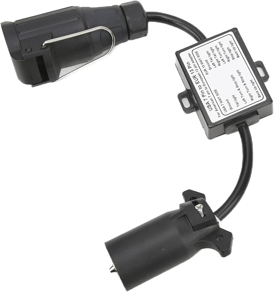 Amazon.co.jp: トレーラーコネクタ、防塵接続簡単変換7ピンから13ピン