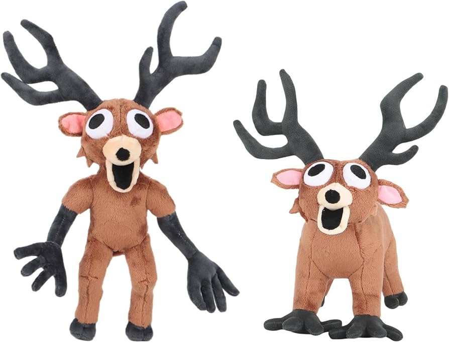 Amazon.co.jp: [Hushan] シカ ぬいぐるみ 非公式 森の99夜風 人形 38cm