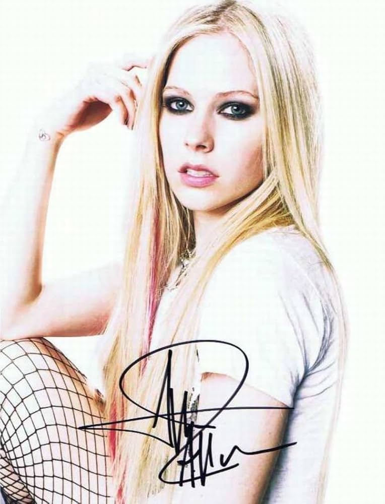 Amazon.co.jp: ◇直筆サイン ◇アヴリル ラヴィーン ◇Avril Lavigne