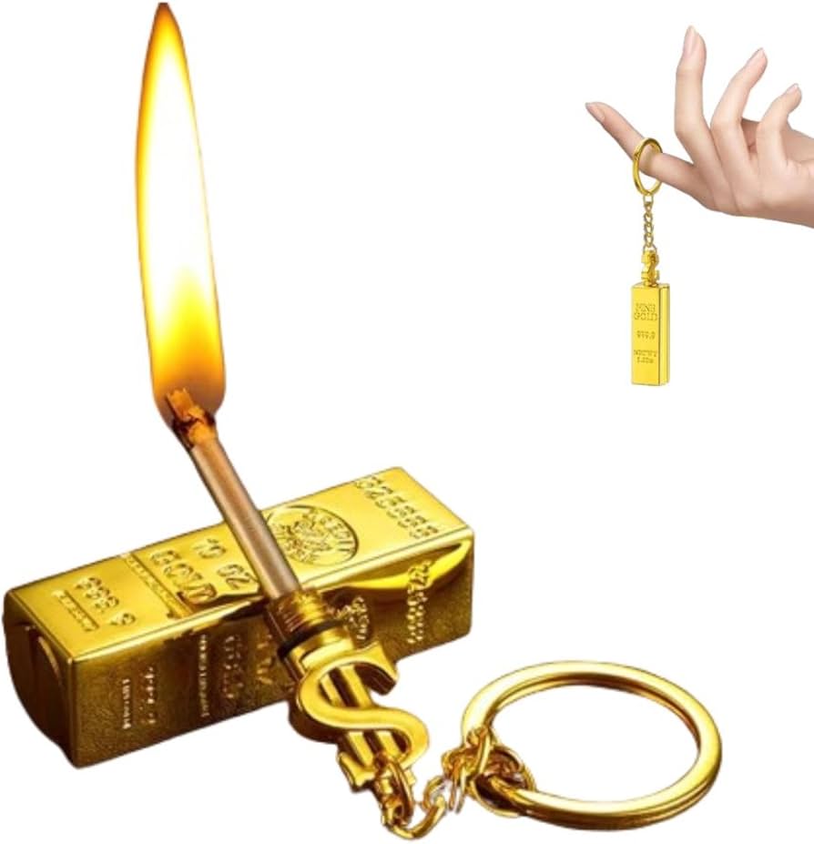 Amazon.co.jp: 1万回使える金塊デザインのマッチ 防水マッチ