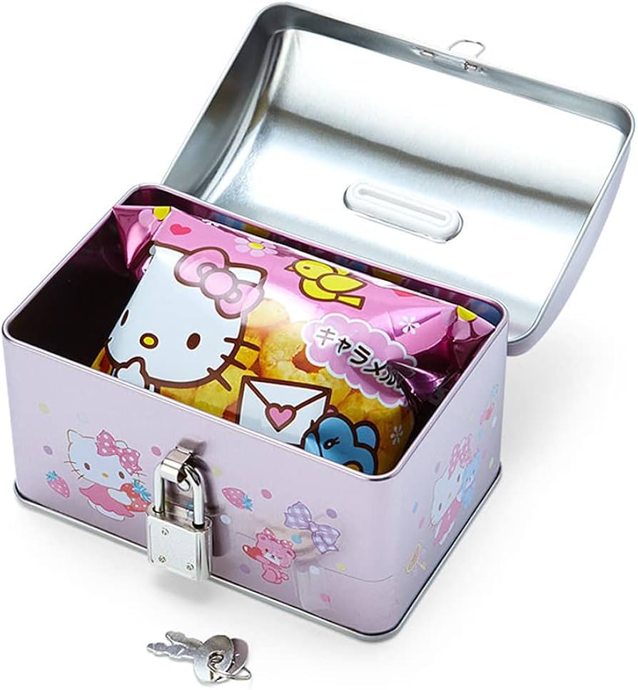 4.サンリオ 貯金箱 缶 キティ マイメロ プリン マフィン レトロ