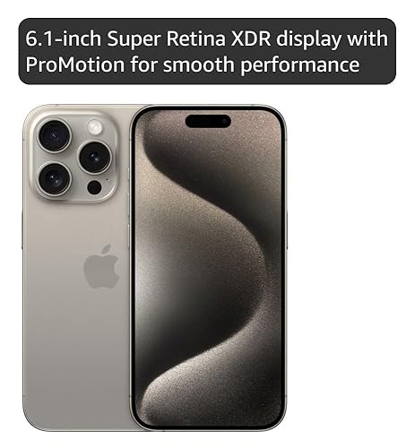 Amazon.com: Apple iPhone 15 Pro, 1TB, Natural Titanium - Unlocked