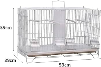 Amazon | NEXTSUPPORT 鳥かご バードゲージ 仕切り 付き 鳥小屋 大型