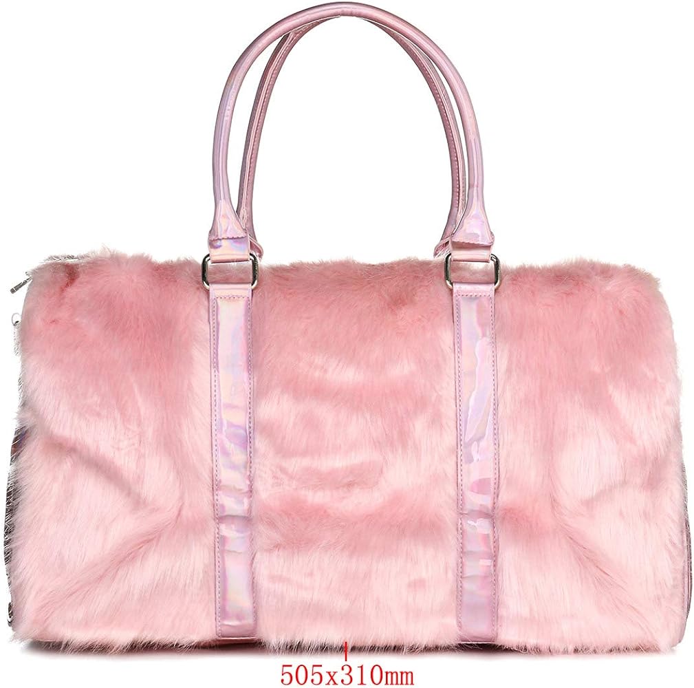 Amazon.com: Risup Extra Large Laser Handbag Purse Fancy Duffel Bag