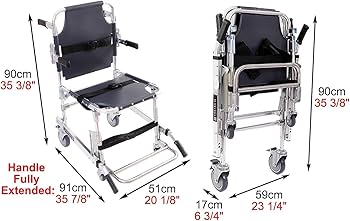 Amazon | 階段昇降機 車椅子 高齢者用階段避難椅子, アルミ製安全階段