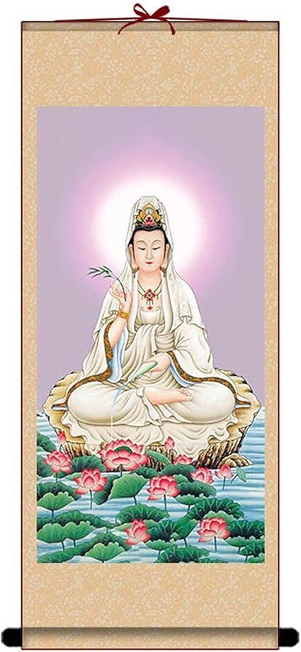 ☆白龍観音さま、掛け軸用、中紙の黒紙にお書きし