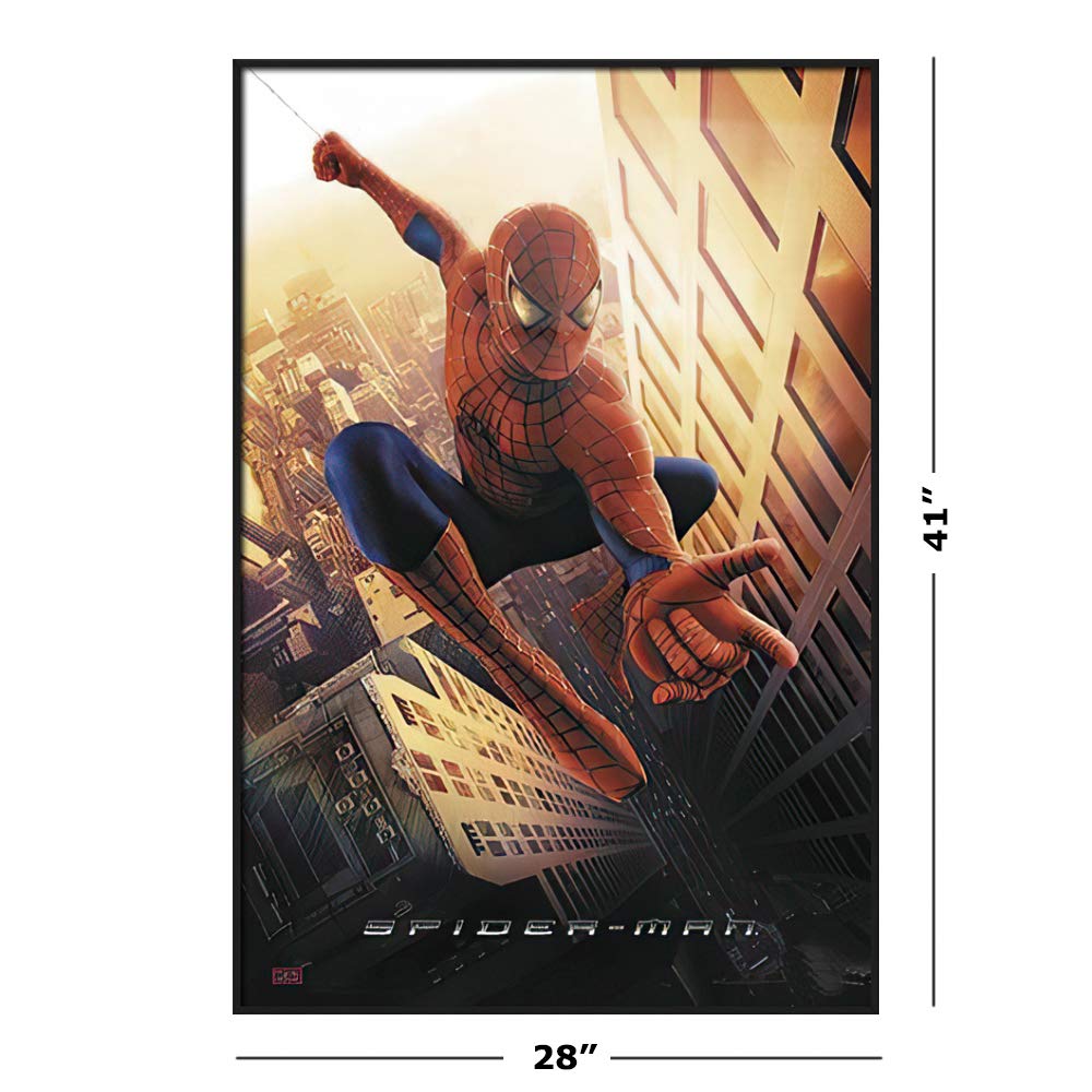 Amazon.co.jp: スパイダーマン – Framed映画ポスター/印刷( Swinging