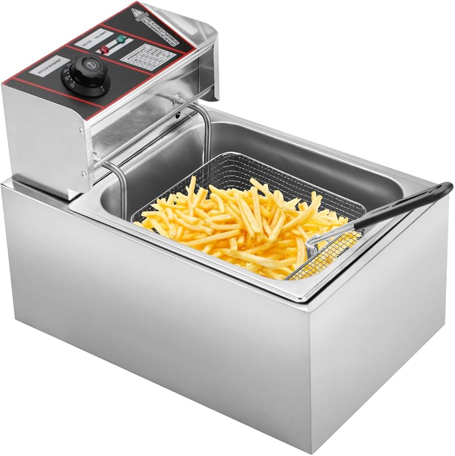 Amazon.co.jp: EC Hometec 電気フライヤー 8L 業務用 家庭用 60-200