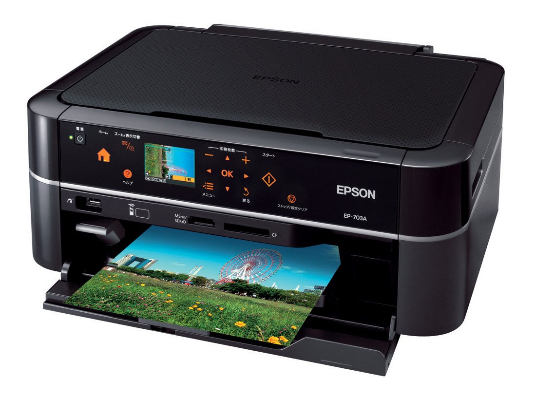 Amazon.co.jp: EPSON Colorio インクジェット複合機 EP-703A カンタン