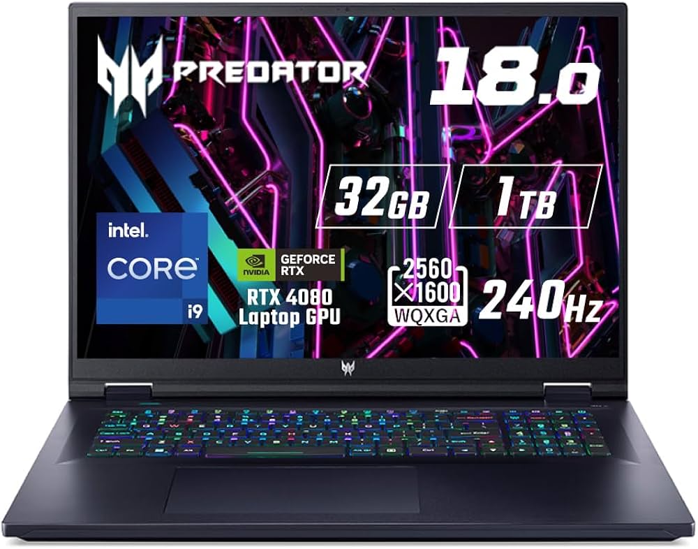 Amazon.co.jp: Acer Predator Helios18 PH18-71P-N93Z48 Windows 11