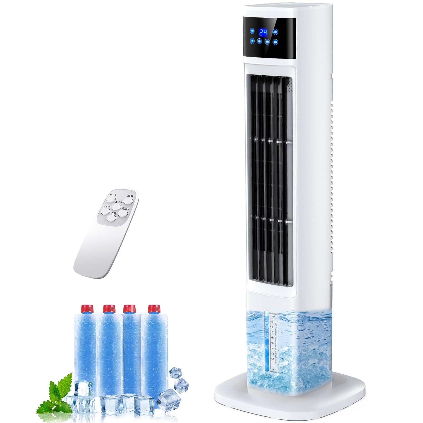 Amazon.co.jp: Eleeyak 冷風機 強力 冷風扇 【タワー型 4個保冷バッグ