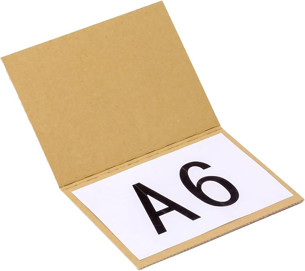 Amazon | アースダンボール 厚紙 はがきサイズ 100枚 段ボール カード