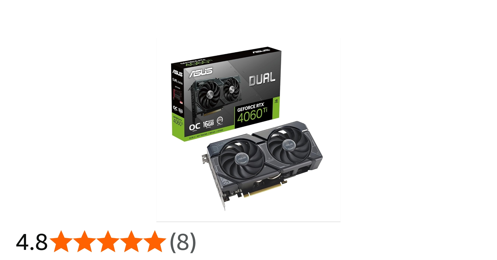 Amazon | ASUS NVIDIA GeForce RTX 4060 Ti OC Edition 16GB GDDR6、2