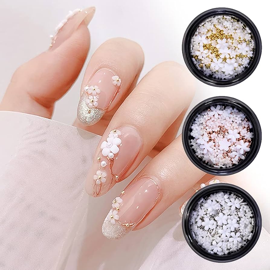 Amazon | 3ボックス ネイルデコパーツ ネイルパーツ 3dネイル