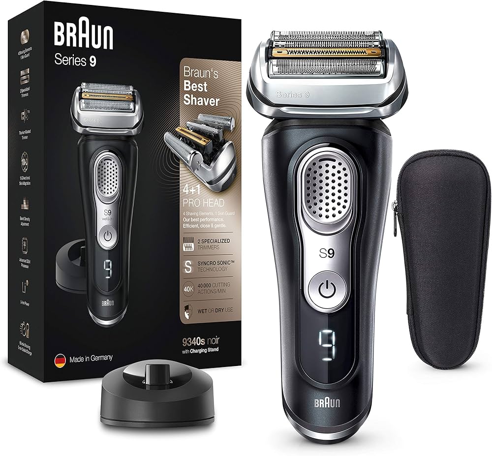 Braun Series 9 Electric Shaver With Precision Trimmer, Charging