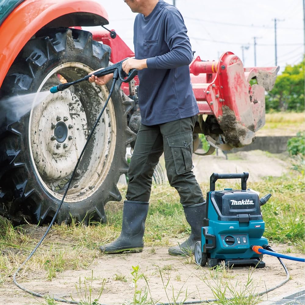 Amazon | マキタ(Makita) 充電式高圧洗浄機 40Vmax バッテリ・充電器