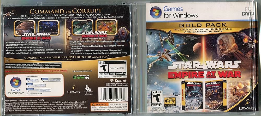 Amazon.com: Star Wars: Empire at War: Gold Pack : Video Games