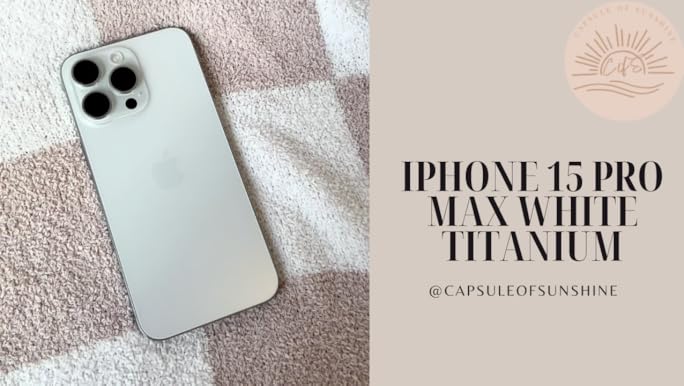 Amazon.com: Apple iPhone 15 Pro Max, 512GB, White Titanium