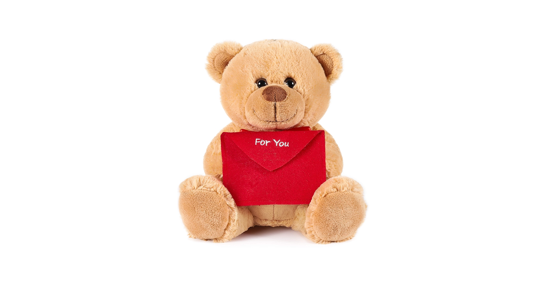 Amazon.com: BRUBAKER Teddy Bear with Red Envelope - for You - 9.84