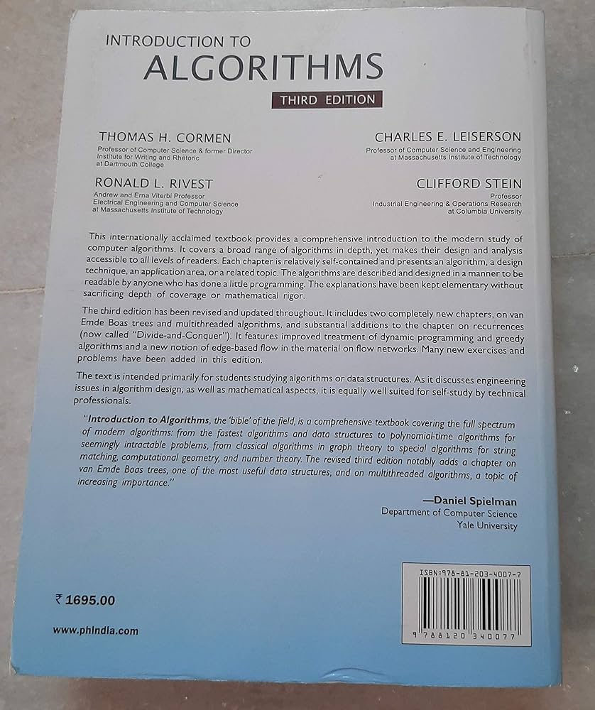 Introduction to Algorithms, Third Edition (International Edition