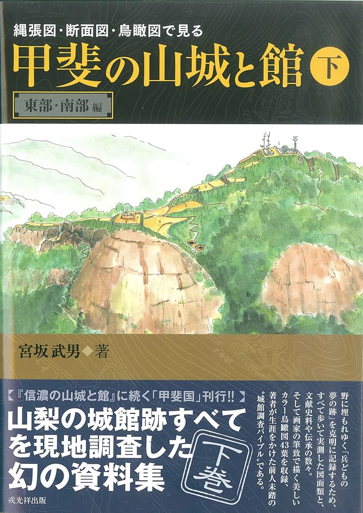 甲斐の山城と館: 縄張図・断面図・鳥瞰図で見る (下巻(東部・南部編