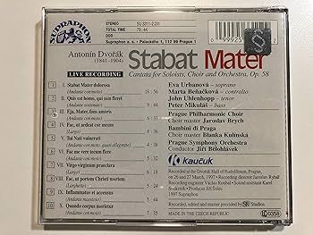 Amazon.co.jp: ドヴォルザーク:スターバト・マーテル作品58871: Music