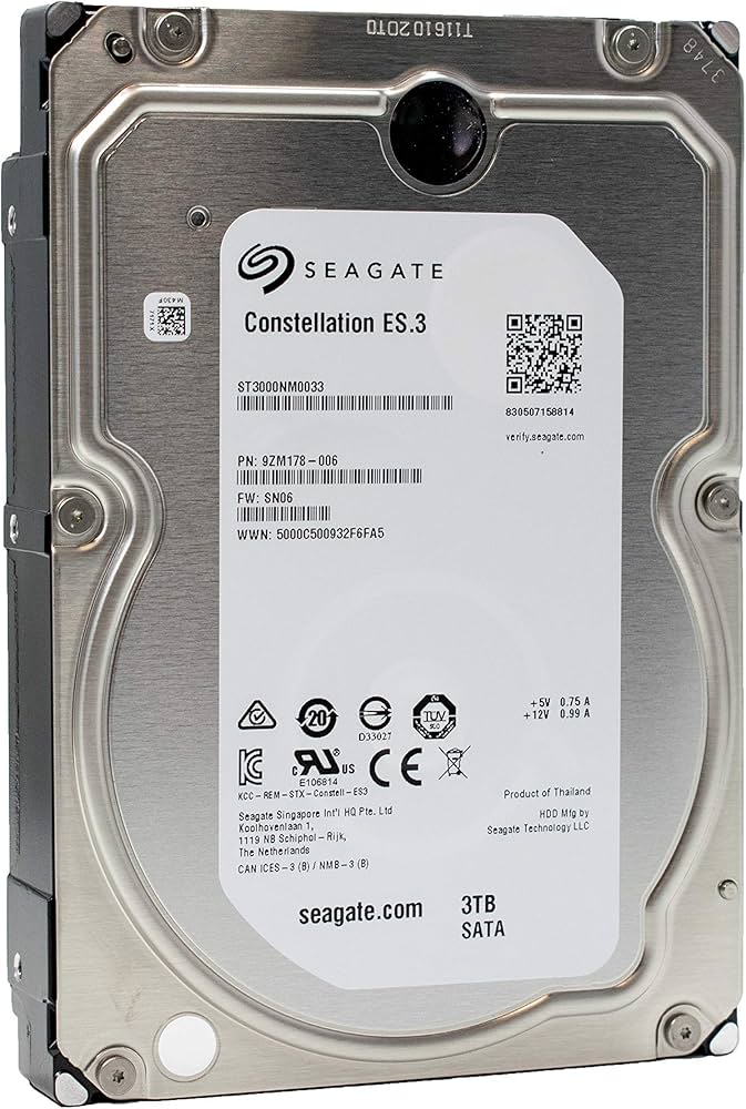 Amazon.com: Seagate Constellation ES.3 ST3000NM0033 3TB 7200 RPM