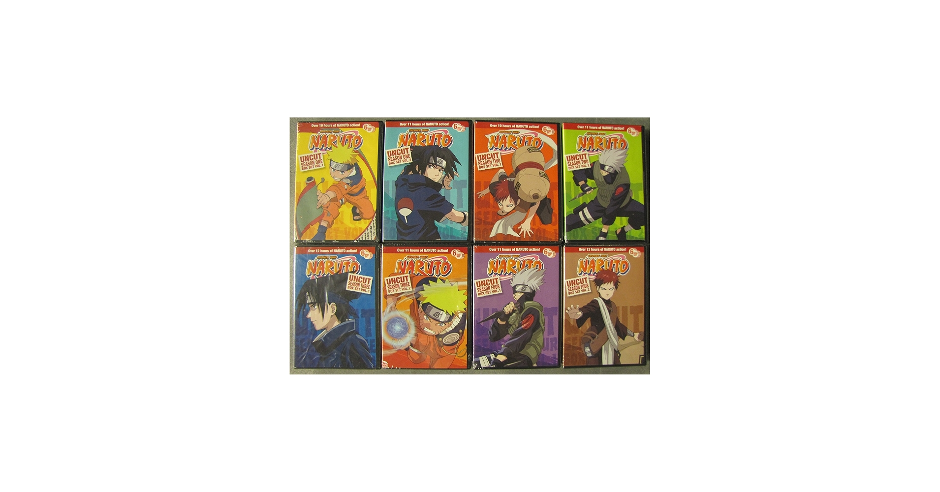 Amazon.com: Naruto Uncut: Complete Seasons 1-4 (8 Box-Set Pack