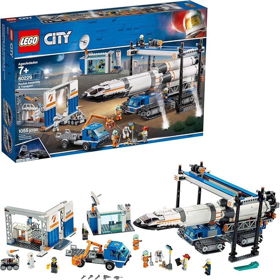LEGO City Rocket Assembly & Transport 60229 Building Kit, New 2019