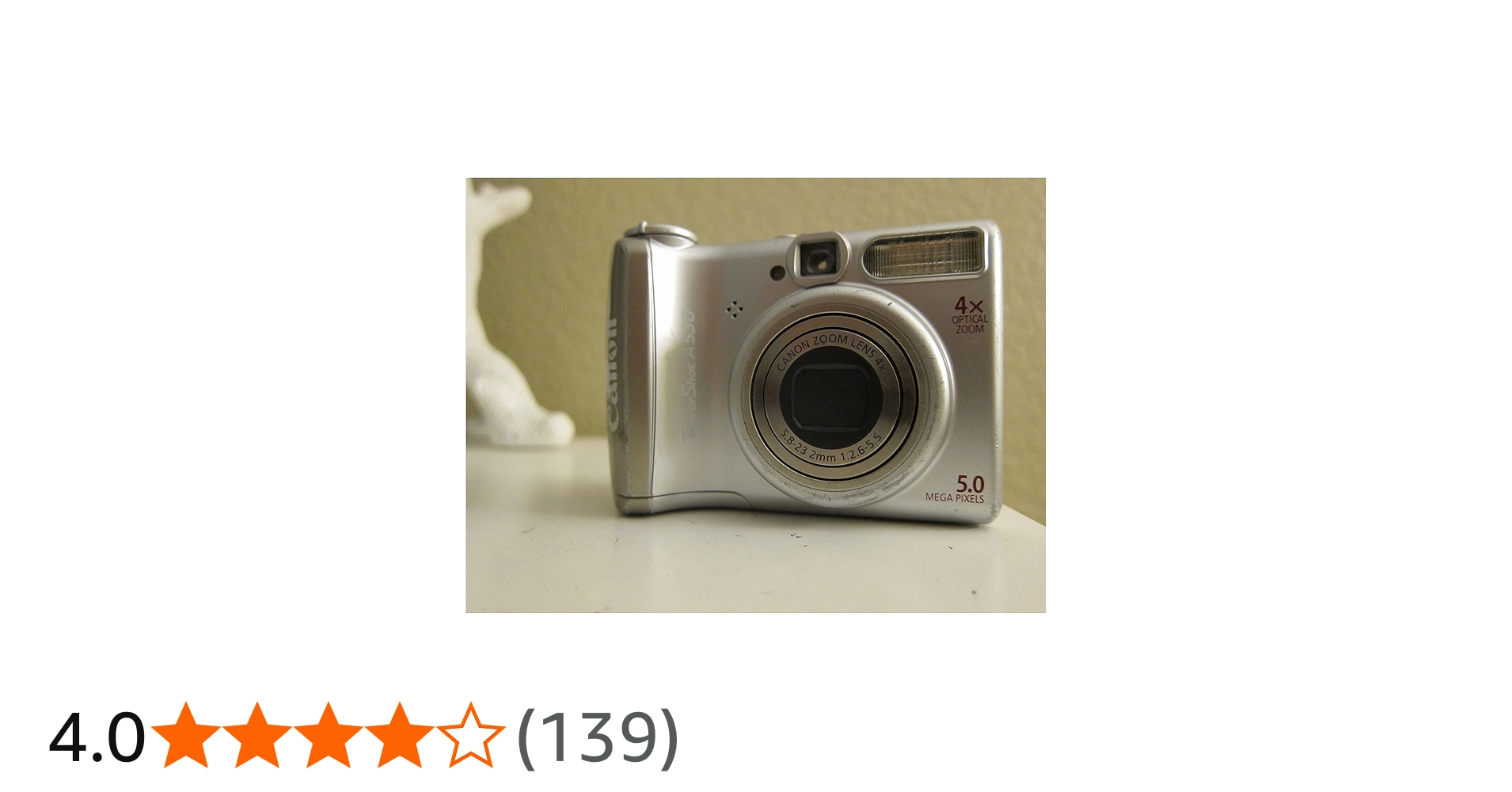 Amazon | Canon PowerShot A530 5MP デジタルカメラ4倍光学ズーム(旧