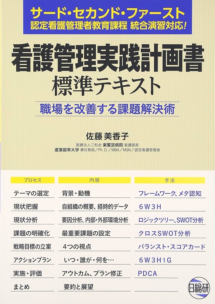 看護管理実践計画書標準テキスト: 職場を改善する課題解決術 | 佐藤