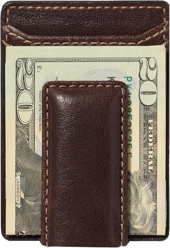 Amazon.com: House of Jack Co. Corbin Slim Money Clip Wallet for