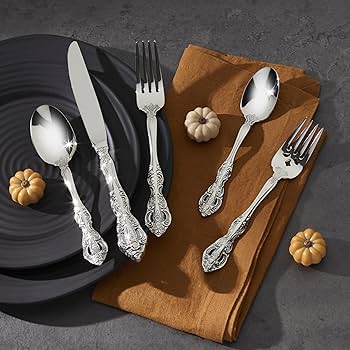 Amazon.com: Oneida Silverware Set, Michelangelo Fine Flatware Tall
