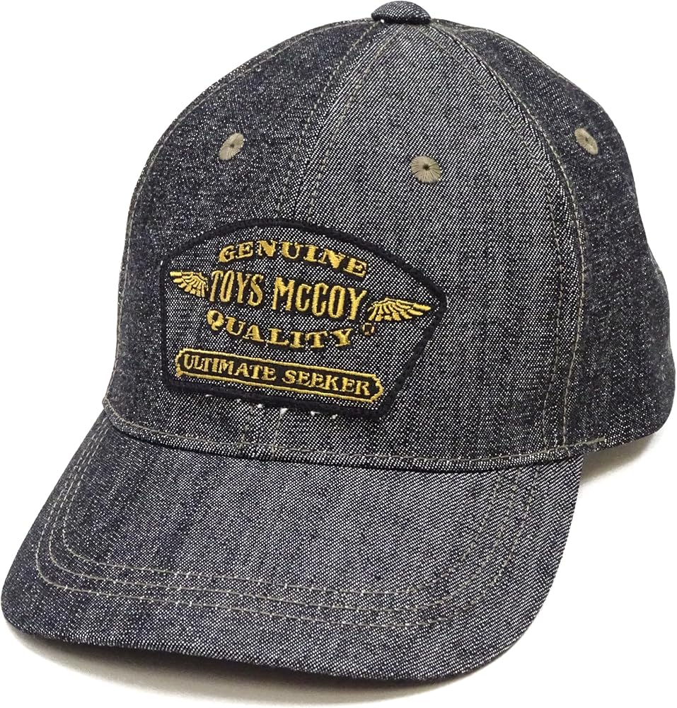 Amazon | [トイズマッコイ] キャップ TMA2404 ブラックデニム ロゴ刺繍