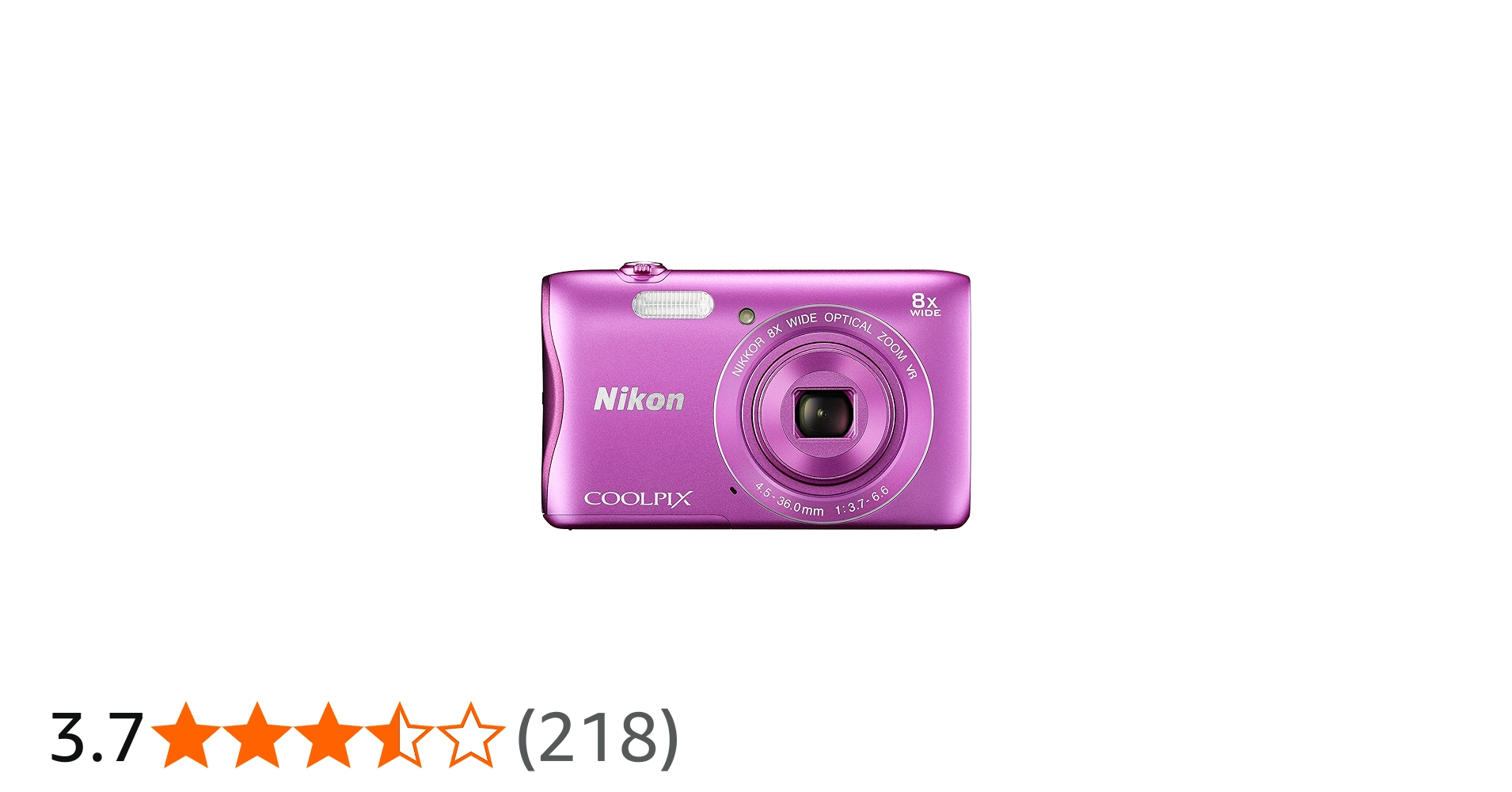 Amazon | Nikon デジタルカメラ COOLPIX S3700 ピンク 光学8倍ズーム
