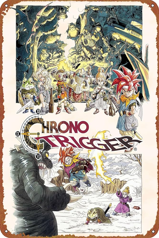 Amazon.co.jp: Chrono Trigger（クロノ・トリガー） ポスター レトロ