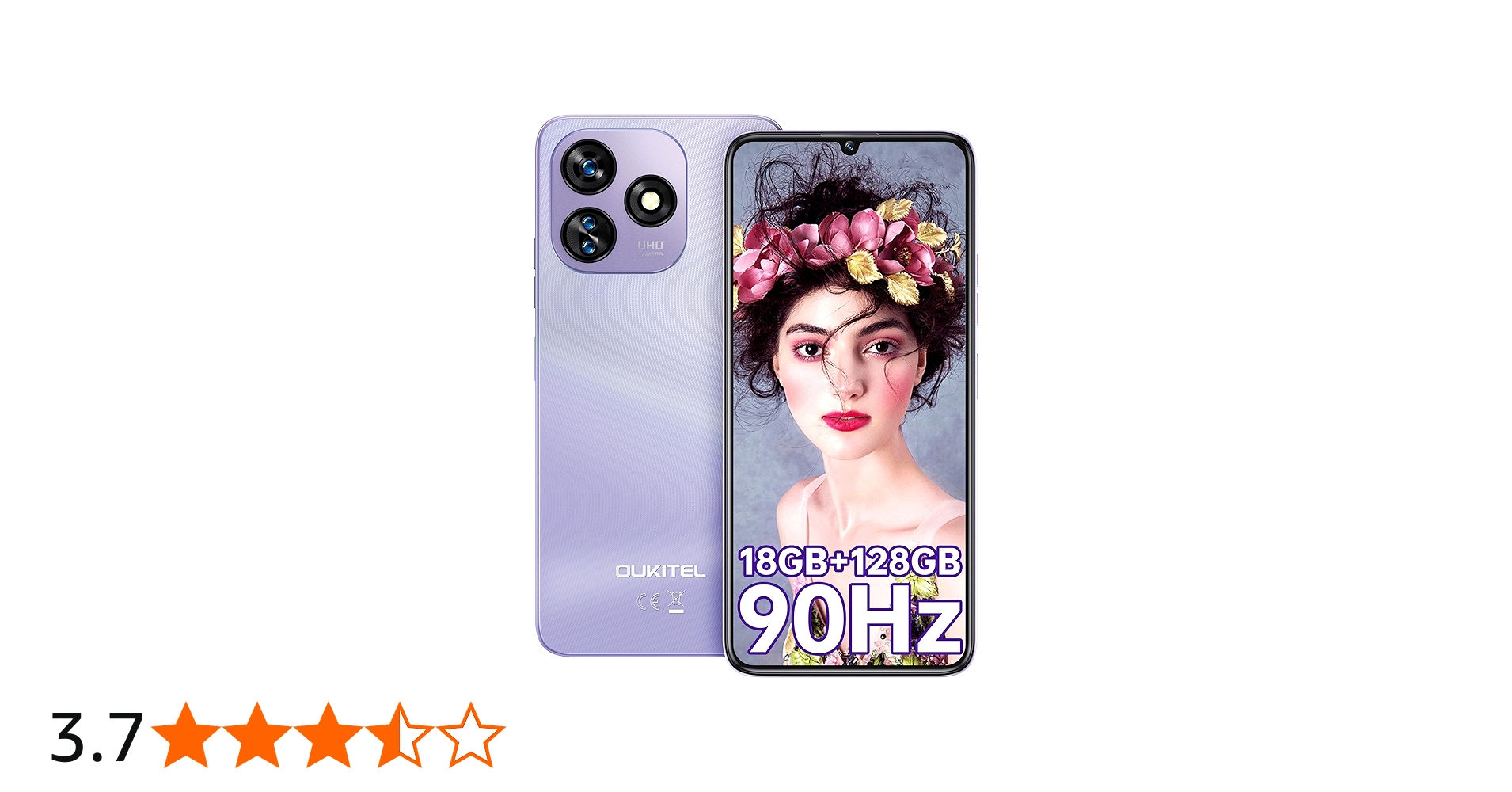 Amazon | OUKITEL C51 SIMフリー スマホ 本体 18GB RAM+128GB ROM 1TB