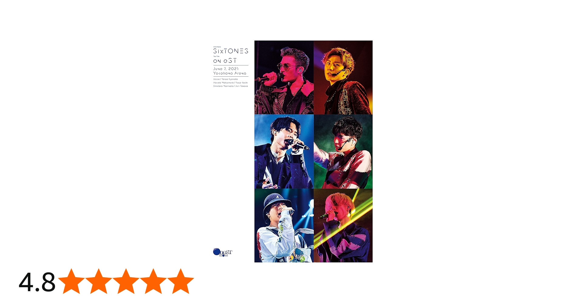 Amazon.co.jp: on eST (DVD初回盤) : SixTONES: DVD