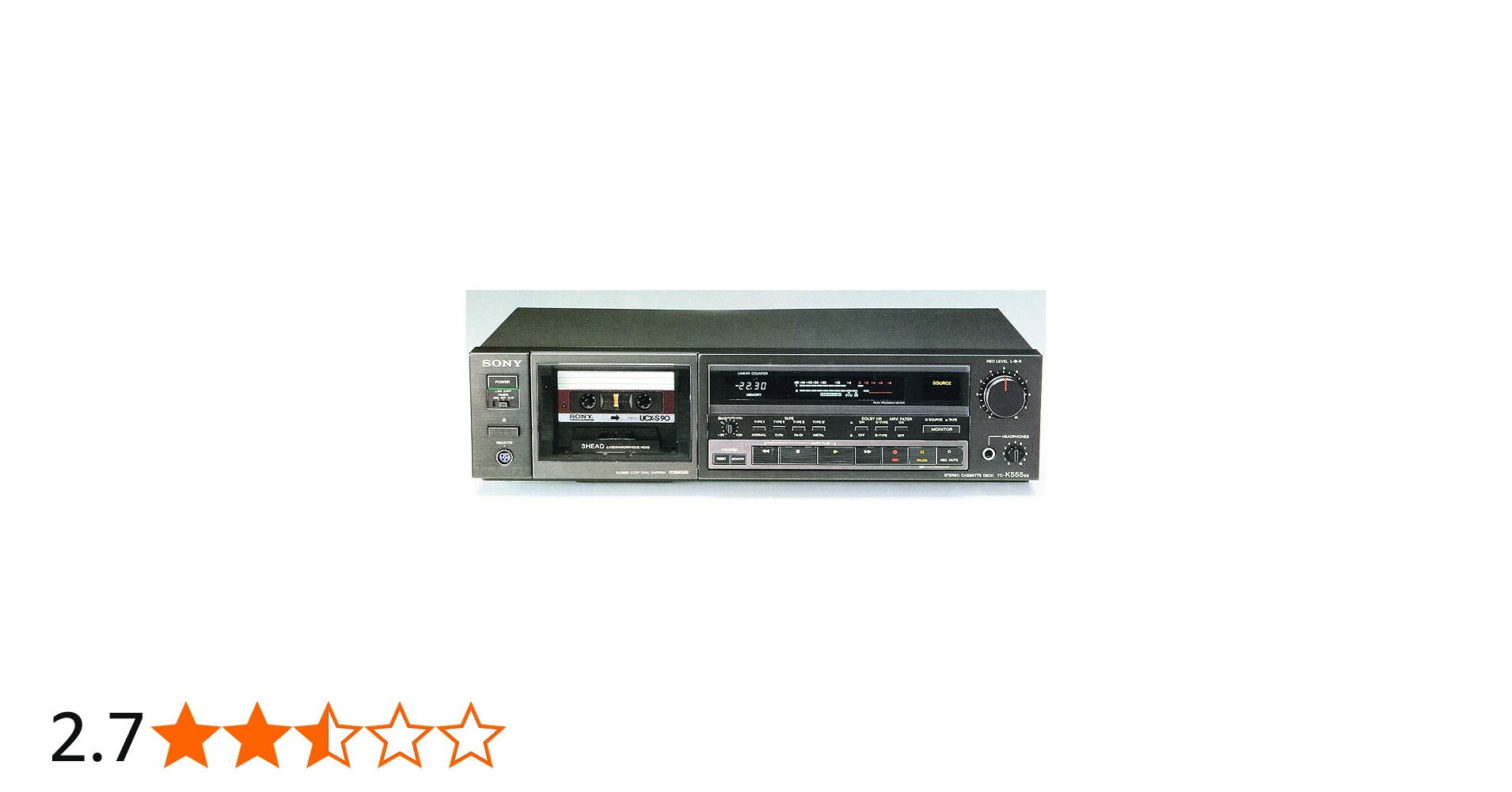 Amazon | SONY TC-K555ES 3ヘッドカセットデッキ | Sony | カセットデッキ