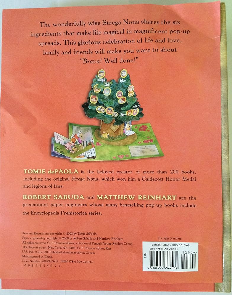 Amazon | Brava, Strega Nona!: A Heartwarming Pop-Up Book | dePaola