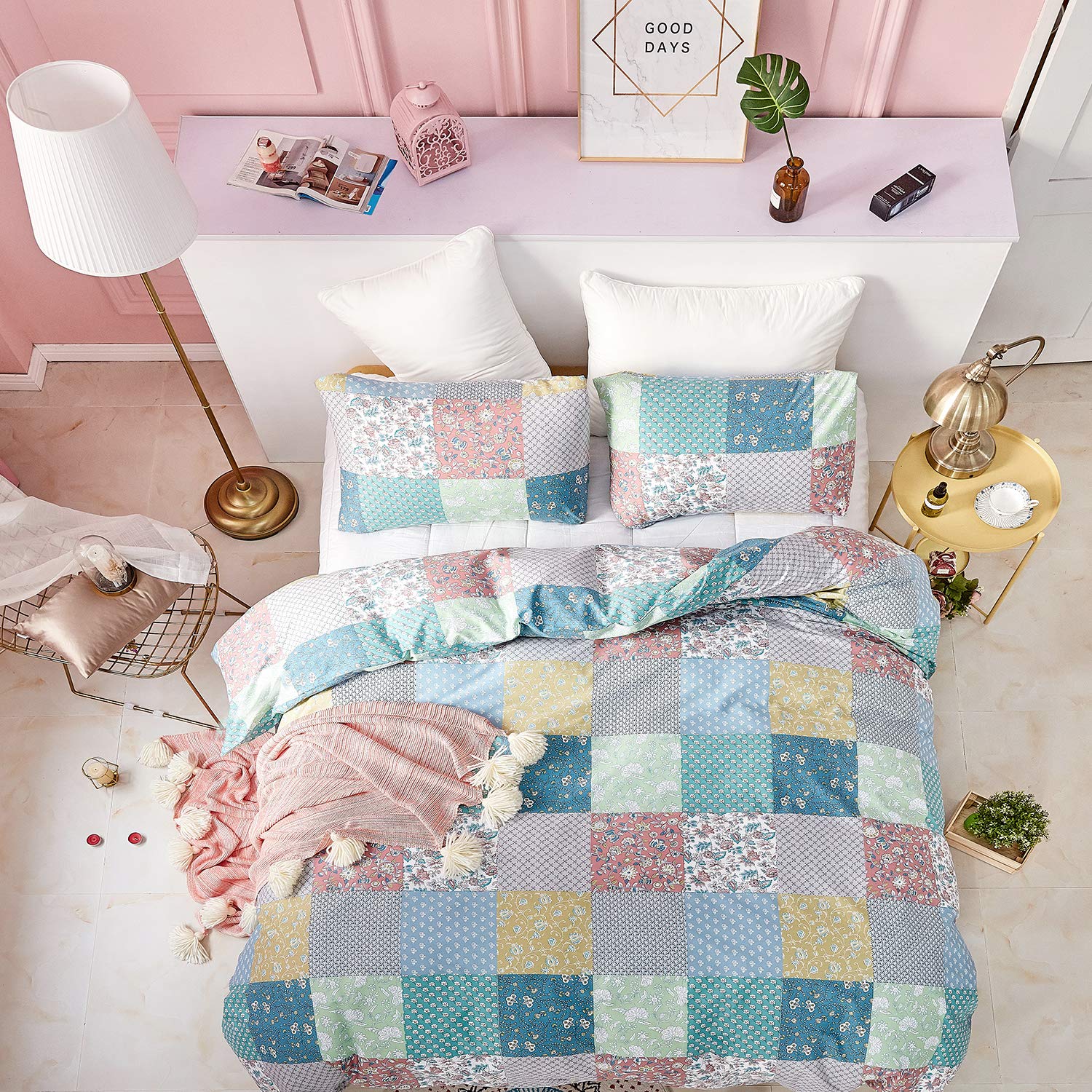 Amazon｜Luxlovery カントリースタイル パッチワーク 掛け布団カバー