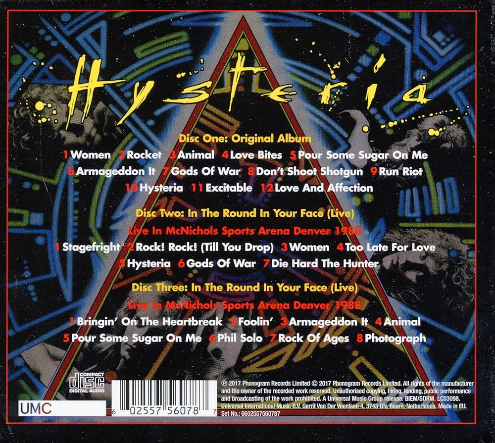 Def Leppard - Hysteria[30th Anniversary Edition] [3 CD] - Amazon