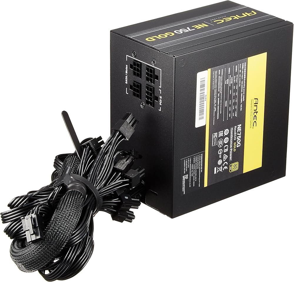 Amazon | ANTEC 80PLUS GOLD認証取得 高効率高耐久電源ユニット NE750