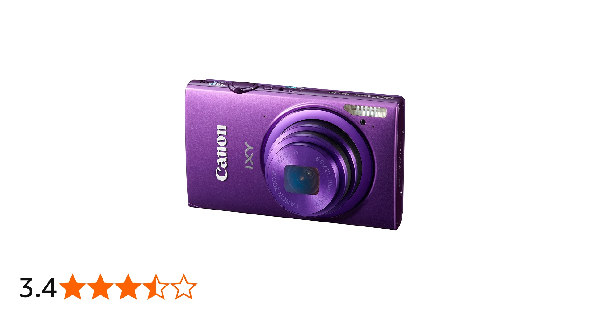 Amazon | Canon デジタルカメラ IXY 430F パープル 1600万画素 光学5倍