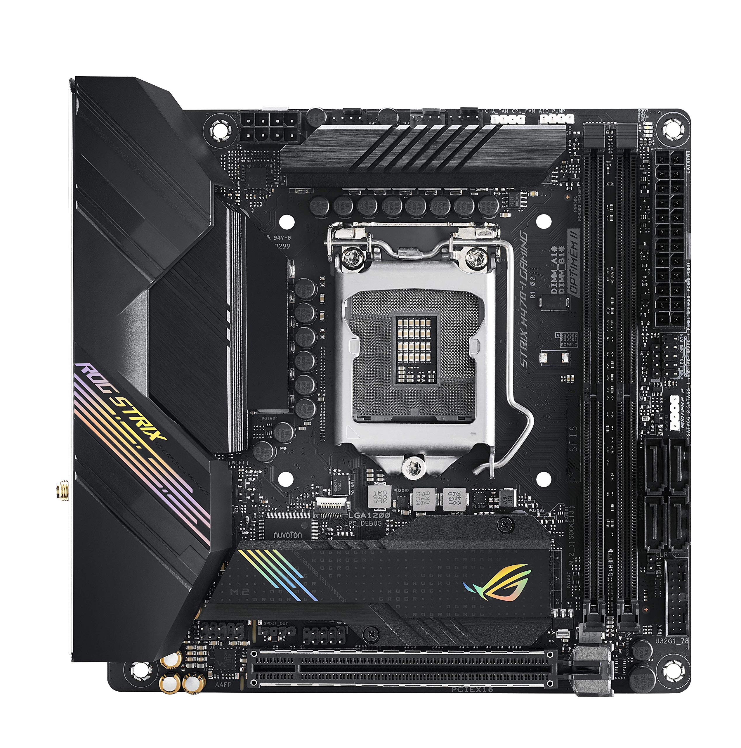 Amazon | ASUS ROG STRIX H470-I GAMING LGA 1200 Intel H470 SATA 6Gb